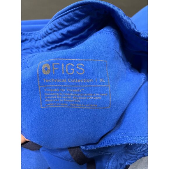 Figs Axim Cargo Scrub Pants XL Royal Blue Technical Collection Pockets - Picture 9 of 9